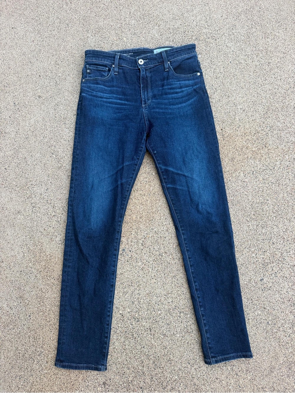 Anthropologie Straight Leg Jeans - Dark Blue Wash Size 6